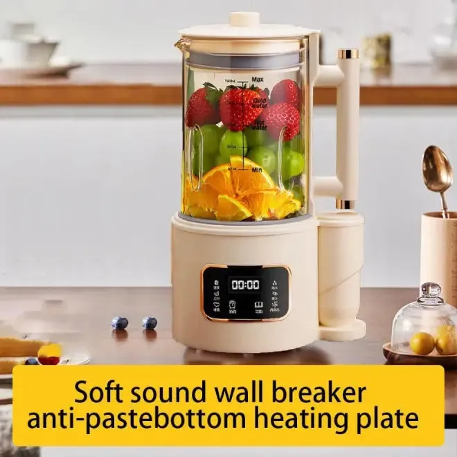 1500ML Large Capacity Multifunctional Mute Juicer for Mother's Day Gift, Portable Juicer, Electric Centrifugal Blender with Soundproof Cover, Bass Wall Breakers Ice Maker for Home Kitchen