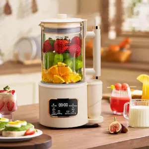 1500ML Large Capacity Multifunctional Mute Juicer for Mother's Day Gift, Portable Juicer, Electric Centrifugal Blender with Soundproof Cover, Bass Wall Breakers Ice Maker for Home Kitchen