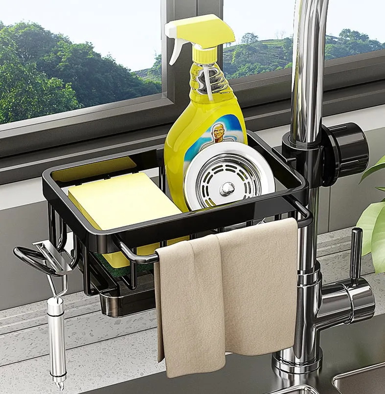 2024 New Arrival Kitchen Sink Faucet Organizer