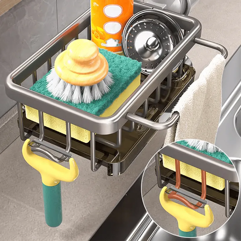 2024 New Arrival Kitchen Sink Faucet Organizer
