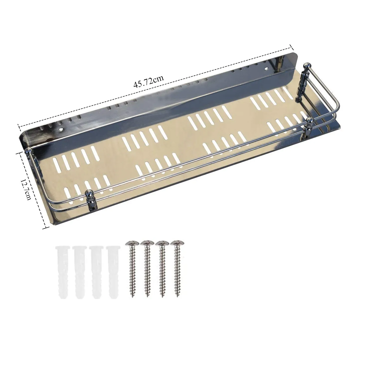 3001 Stainless Steel Bathroom Shelf/Kitchen Shelf/Bathroom Shelf and Rack/Bathroom Accessories (18 X 5 Inches)