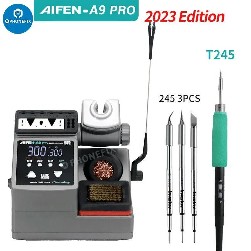AIFEN A9 Pro 120W Soldering Station C210 C245 C115 Iron Tips