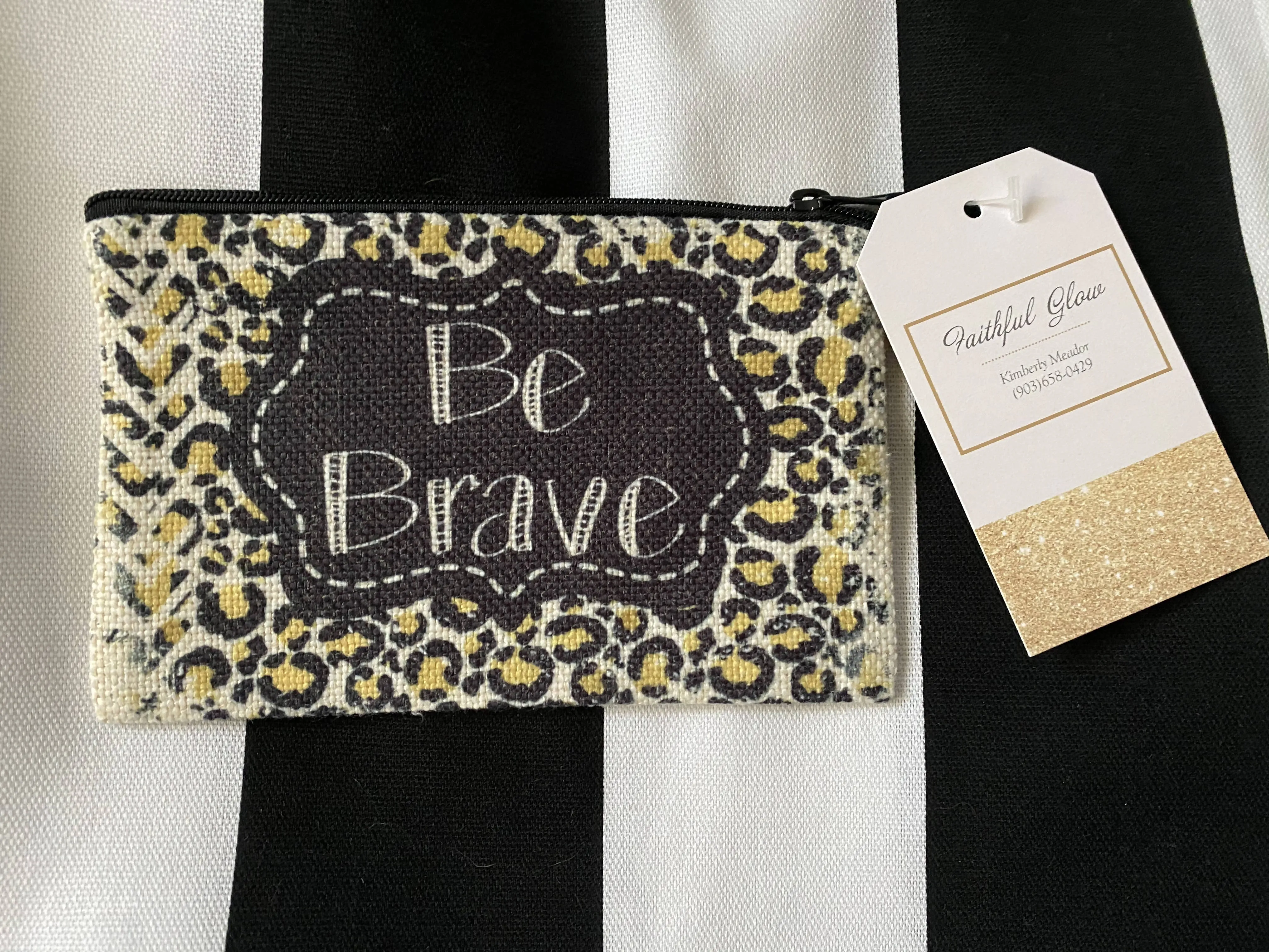 Be Brave Small Makeup Bag