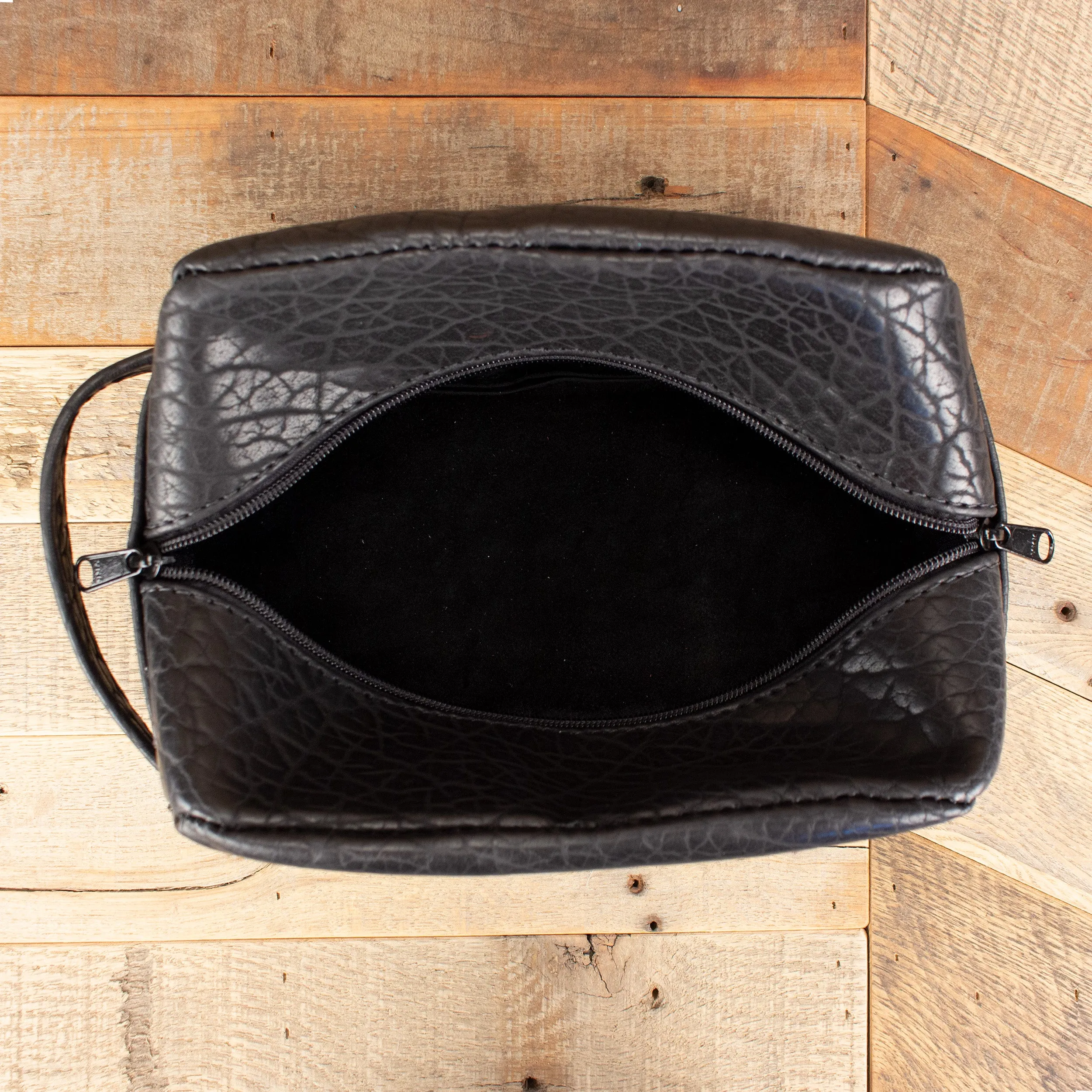 Bison Black Cosmetic Bag