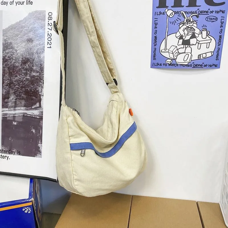 Canvas Bag Fashion Trend Large Capacity Tooling