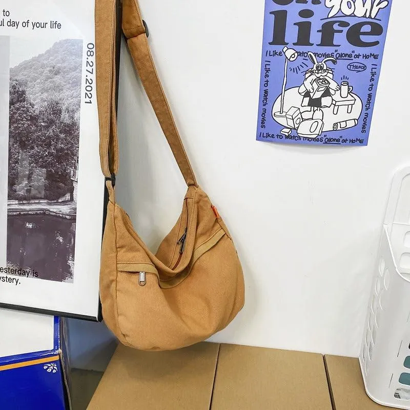 Canvas Bag Fashion Trend Large Capacity Tooling