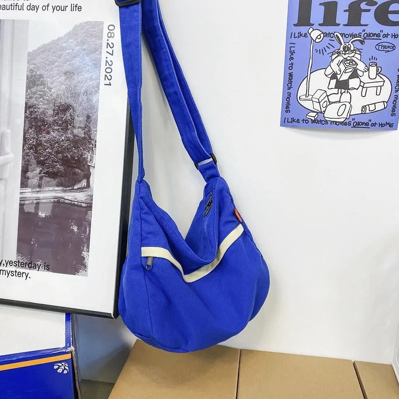 Canvas Bag Fashion Trend Large Capacity Tooling