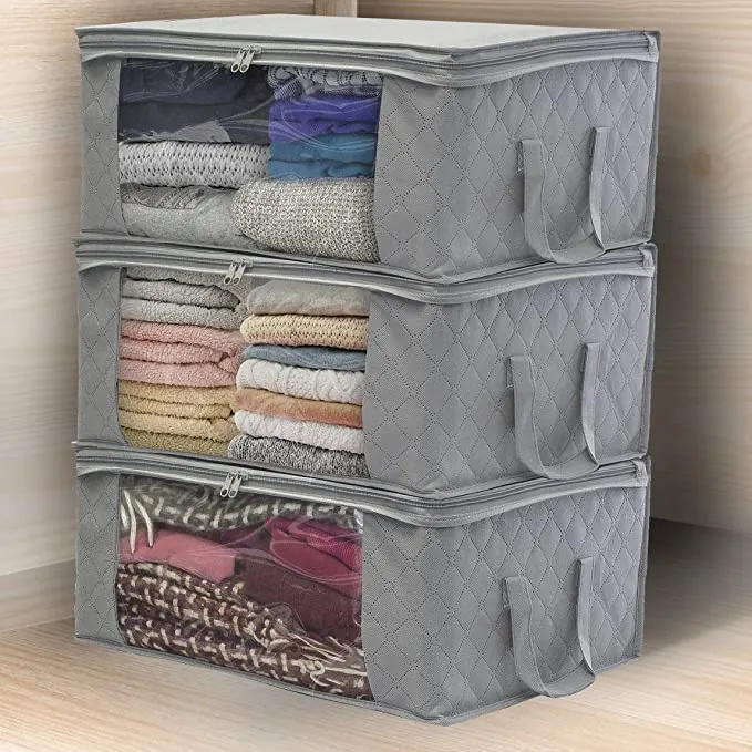 Clear Window Foldable Storage Bag (19.3'' x 14.2'' x 8.3'')
