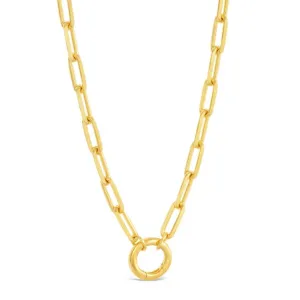 Collectible Travel Treasures? Charm Holder Necklace - 14k Gold Vermeil