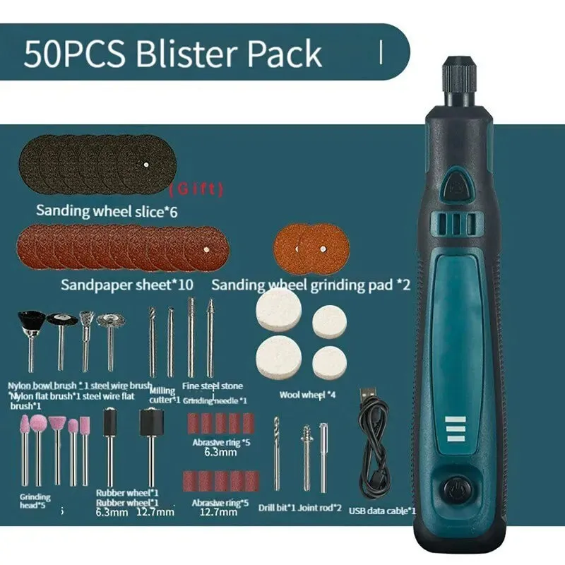 Compact Electric Grinder for Polishing and Carving