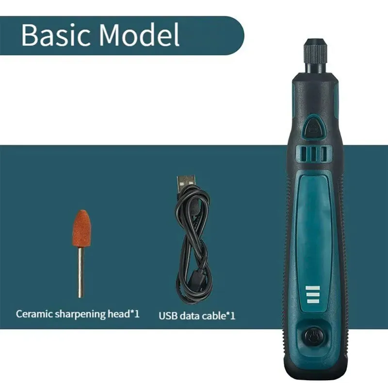 Compact Electric Grinder for Polishing and Carving