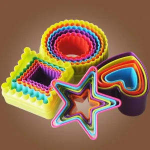Cute Multistyle Eco-Friendly Plastic Cookie Cutters Set