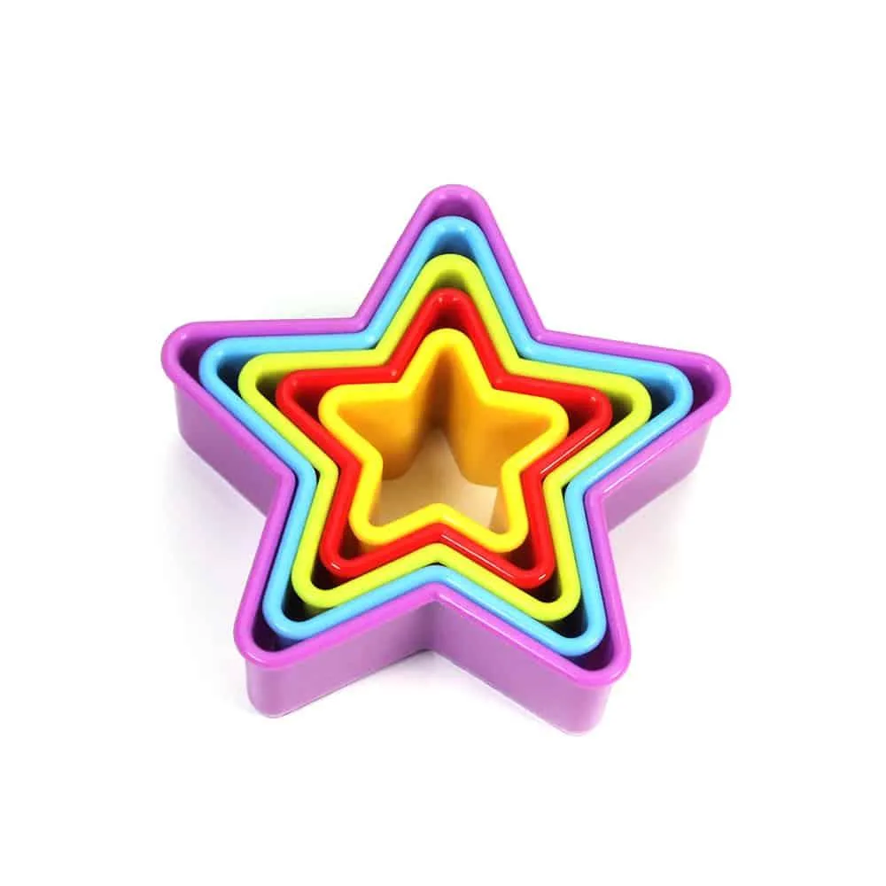 Cute Multistyle Eco-Friendly Plastic Cookie Cutters Set
