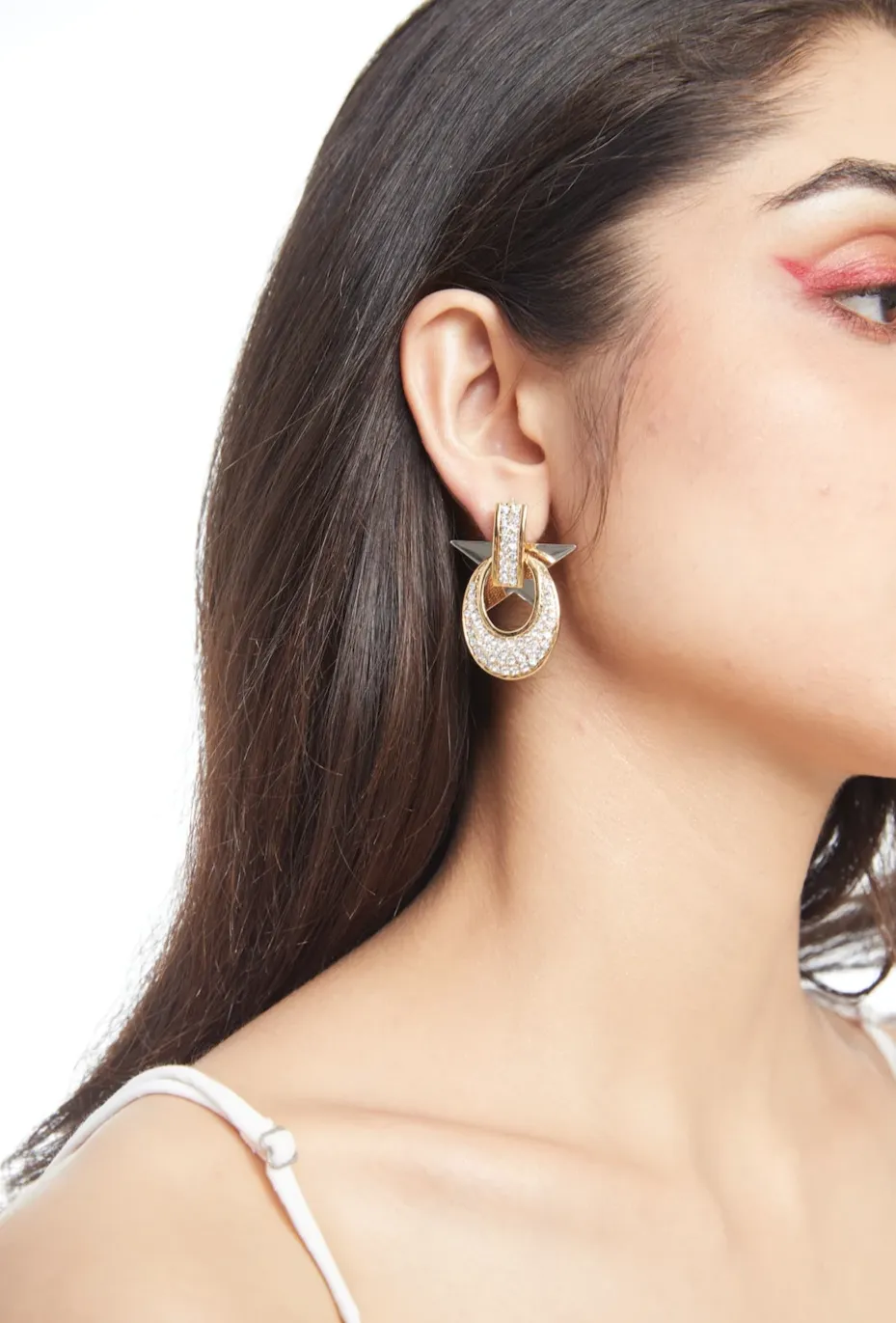DETACHABLE STAR GLASS CRYSTAL EARRINGS