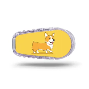Dexcom G6 transmitter sticker: Corgi dog