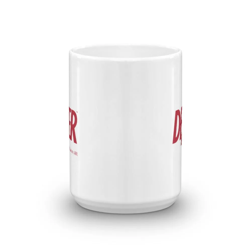 Dexter Splatter Logo White Mug