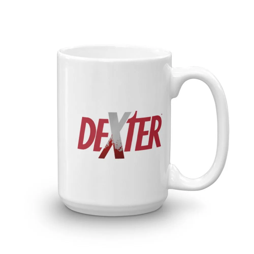 Dexter Splatter Logo White Mug