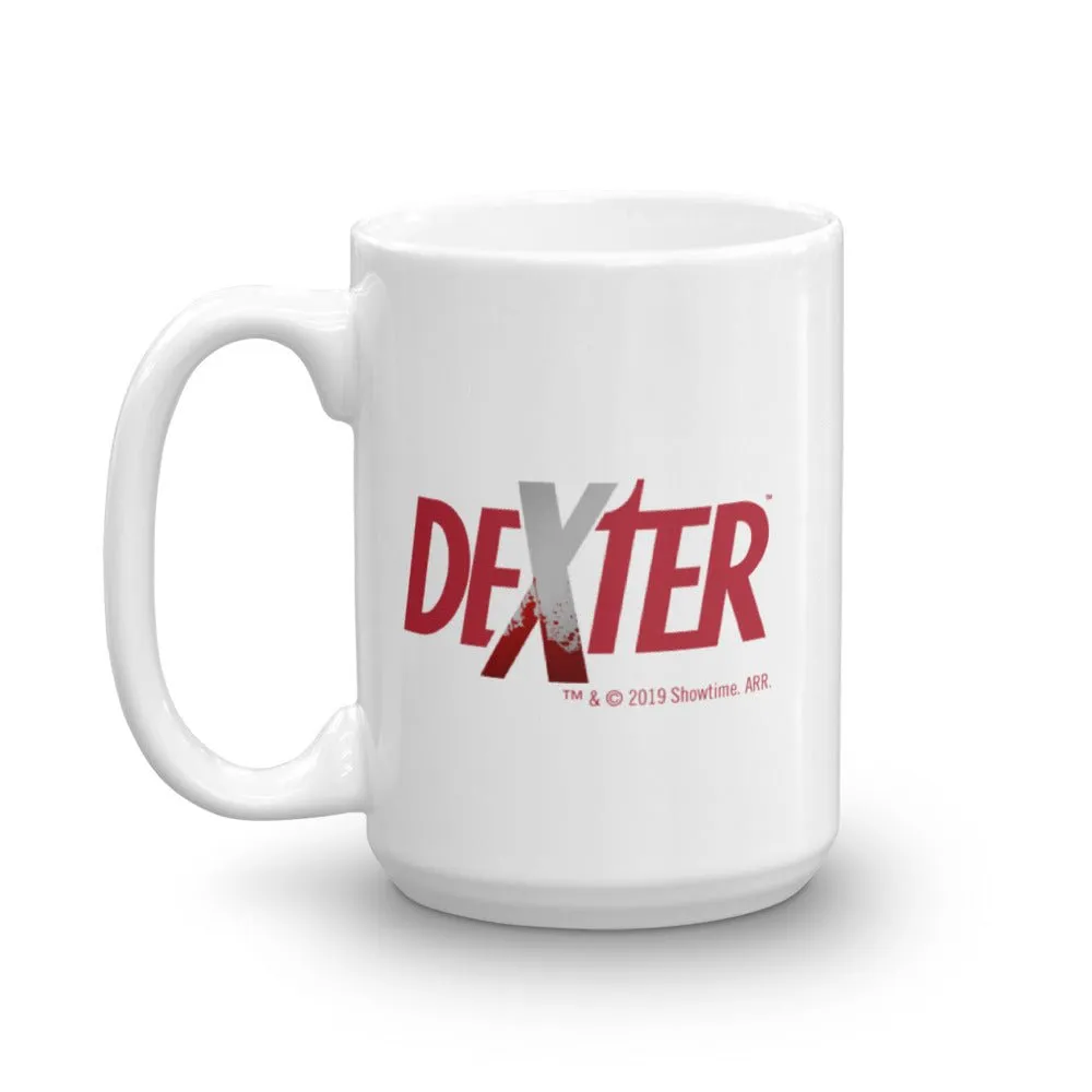 Dexter Splatter Logo White Mug