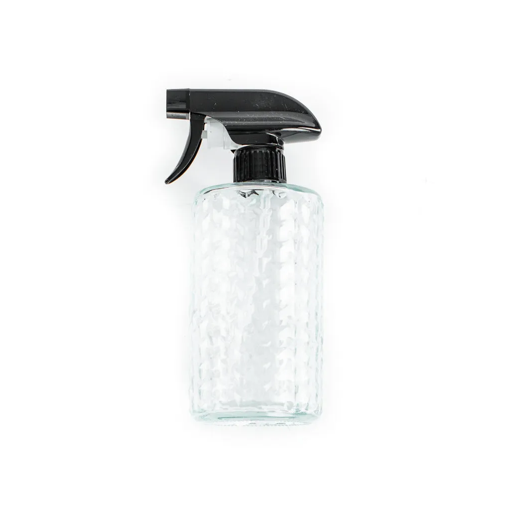 Embossed Glass Spray Bottle