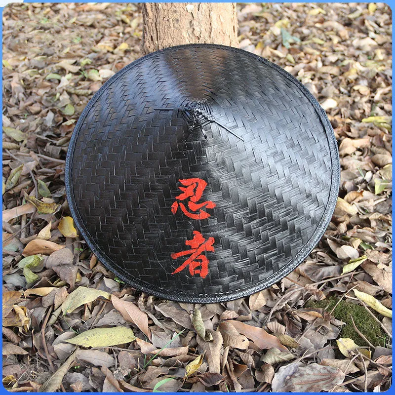 Fashionable Retro Black Bamboo Hat