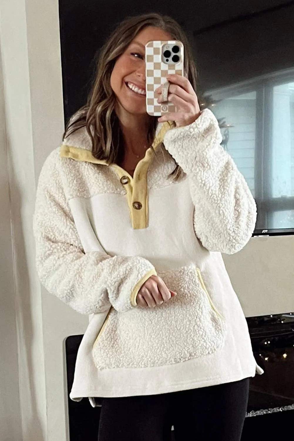 Fleece Sweatshirt with Pocket