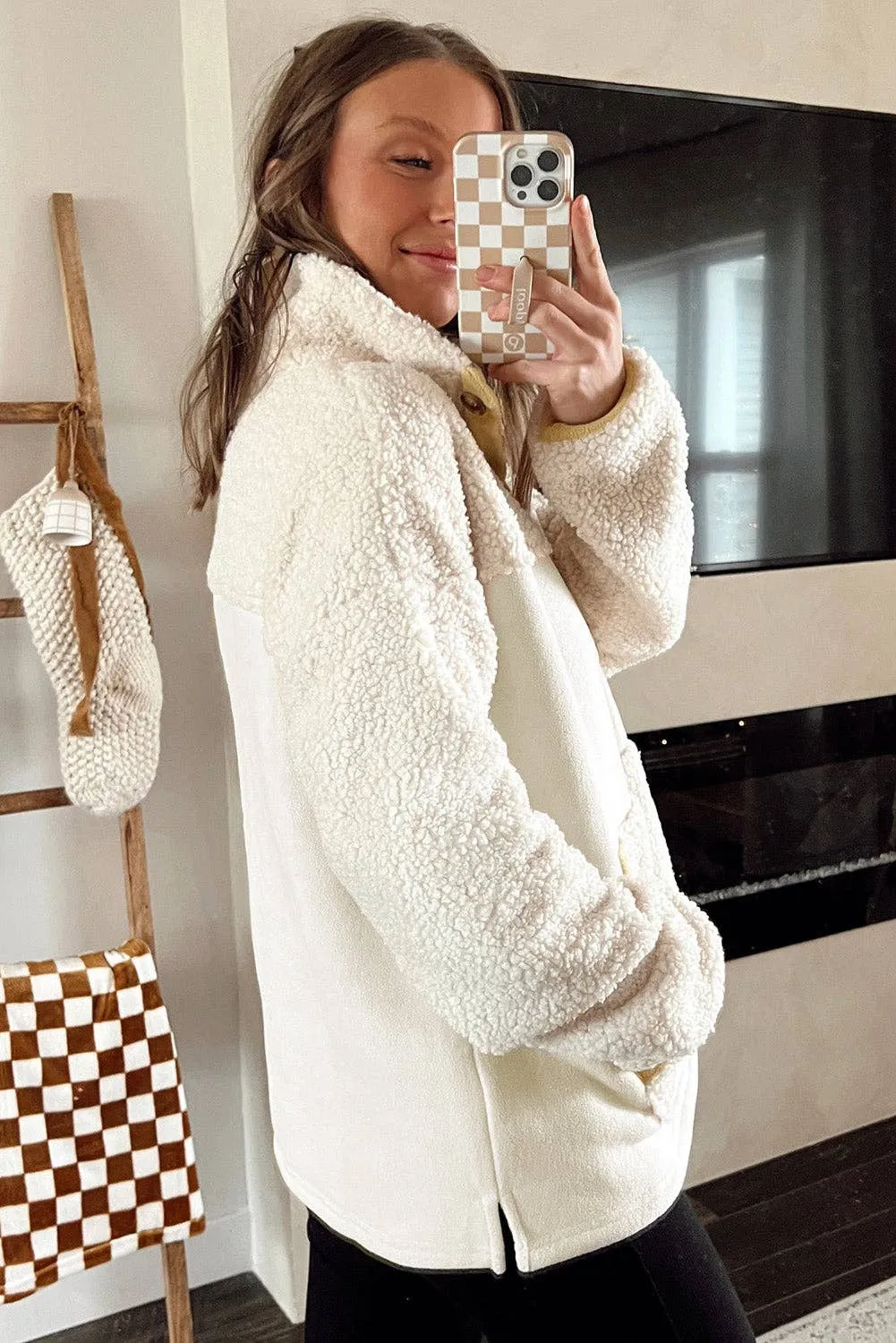 Fleece Sweatshirt with Pocket