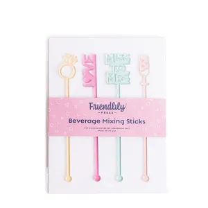 FRIENDLILY PRESS | Bridal Shower Drink Stirrers