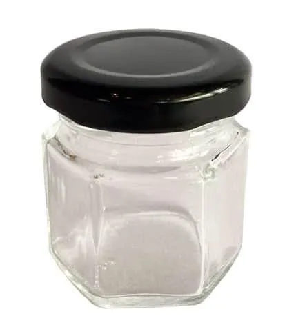 Hexagon Mini Glass Jar 24 pcs Set