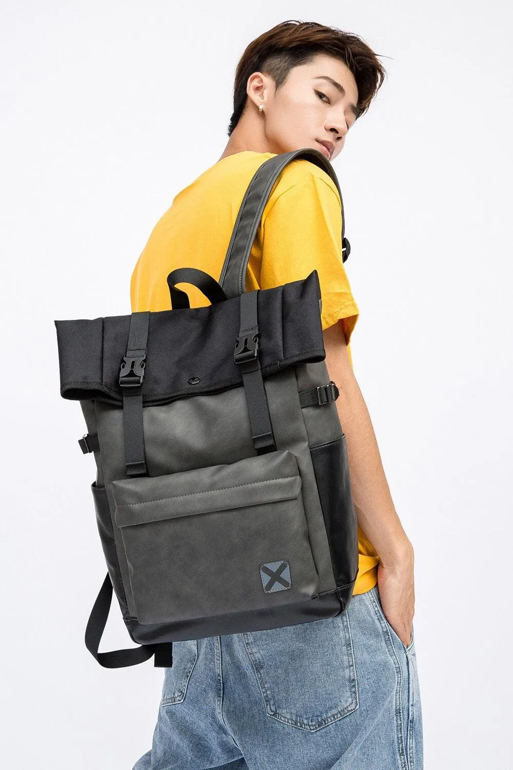 Large Capacity High Quality PU Leather Backpack