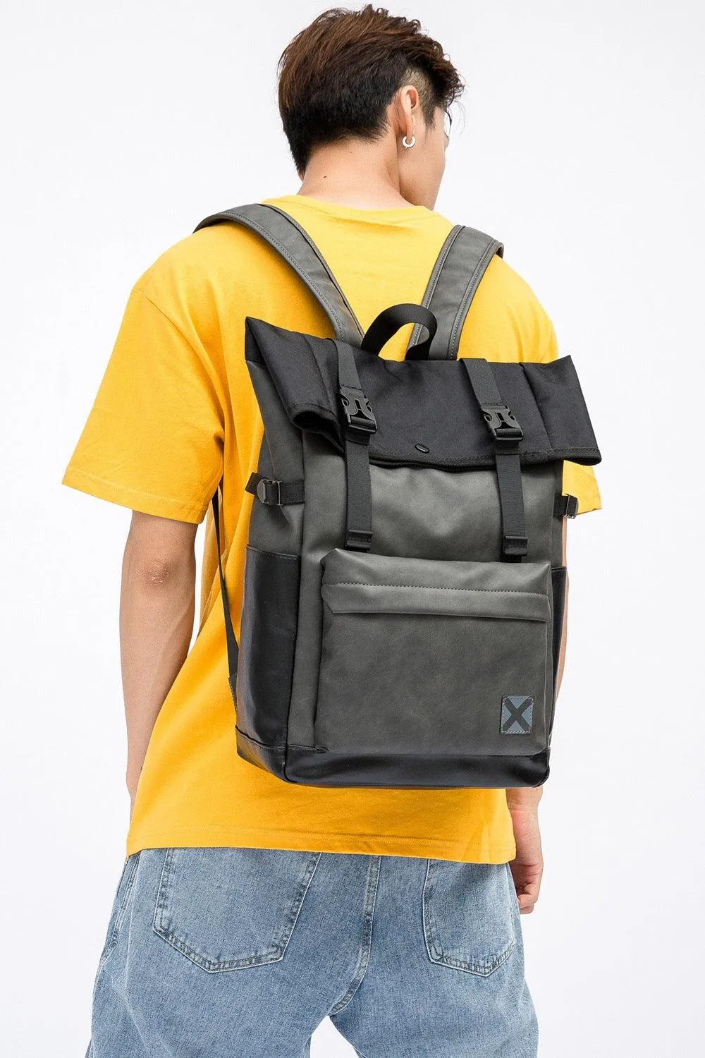Large Capacity High Quality PU Leather Backpack