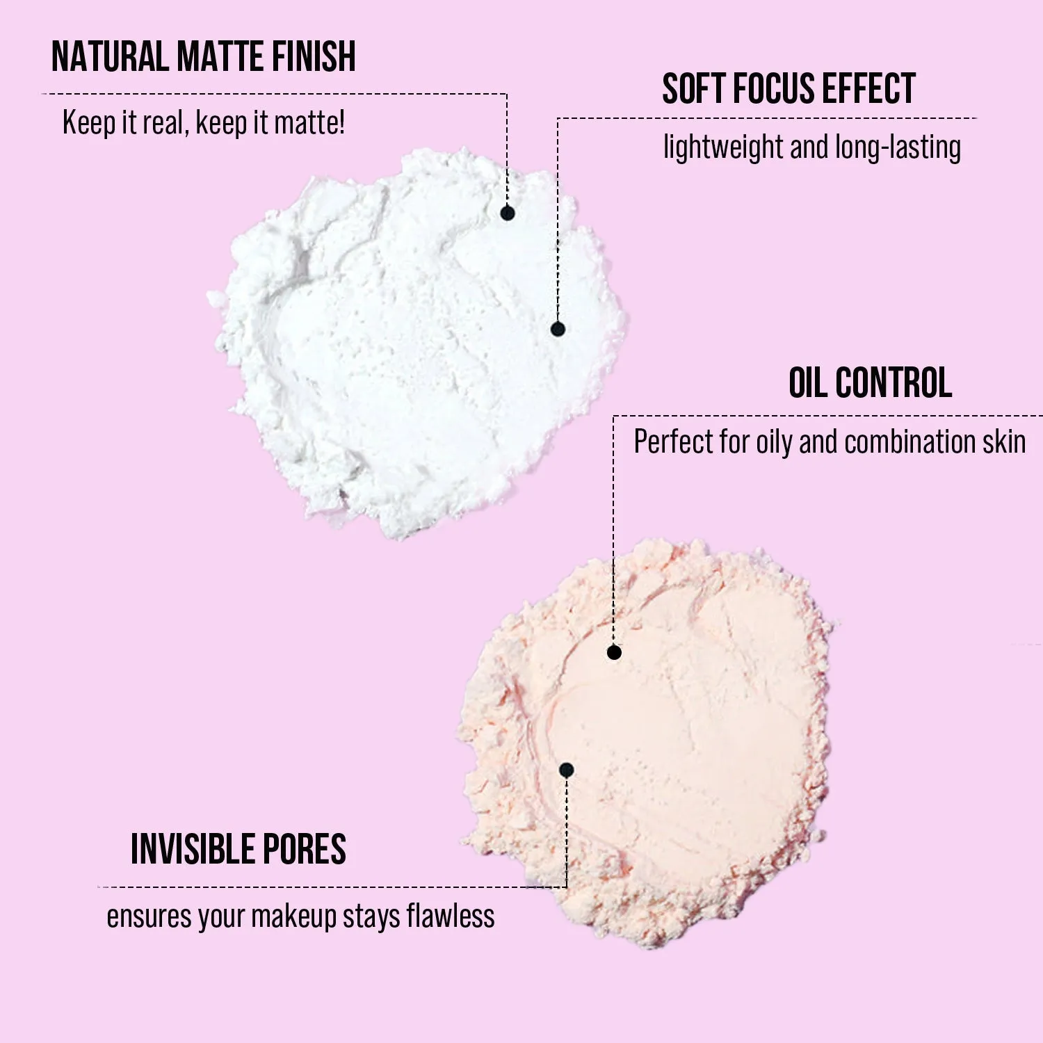 Loose Setting Powder with Puff for Dry Skin- 02 Translucent