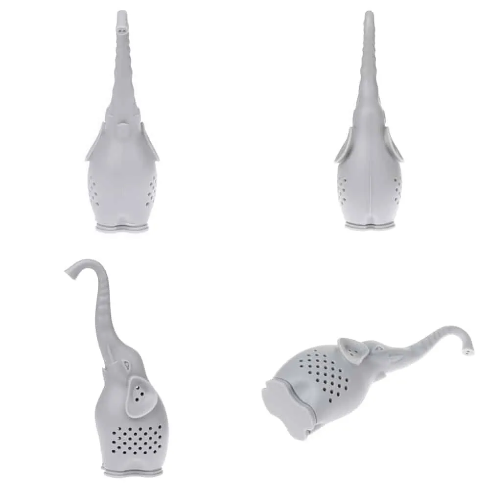 Lovely Elephant Shaped Eco-Friendly Silicone Tea Strainer