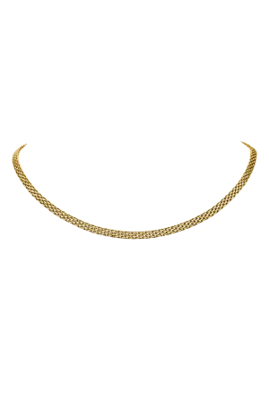 Mesh Necklace 14K Gold Plated