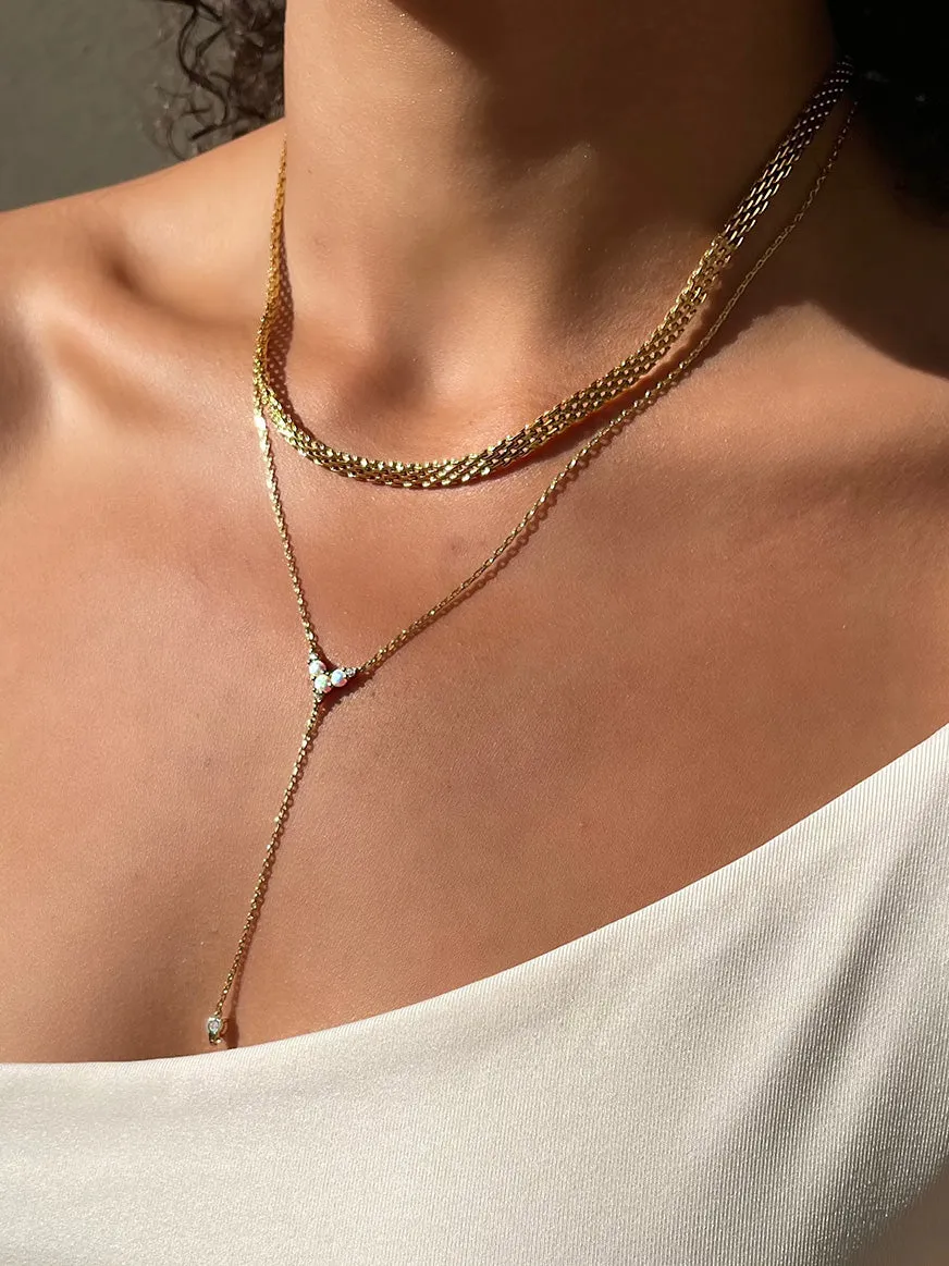 Mesh Necklace 14K Gold Plated