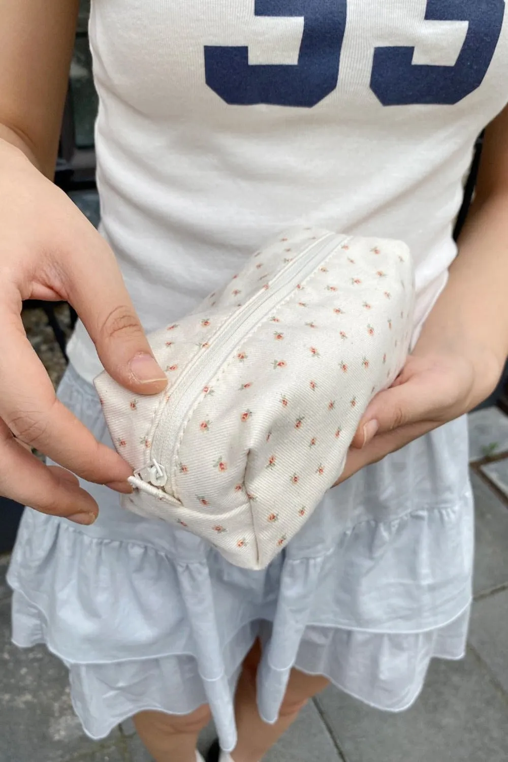 Mini Floral Makeup Bag