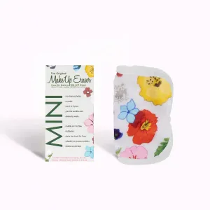 Compact Wildflower Design Makeup Eraser: Travel-Friendly and Eco-Friendly