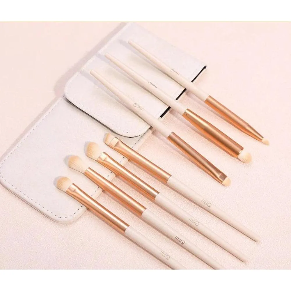 MSQ Eye Shadow Brush Set 7pcs - Rose White