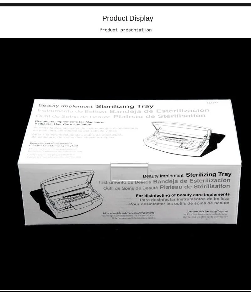 Nail Art Tool Sterilization Box Alcohol Cleaning Simple And Convenient Operation