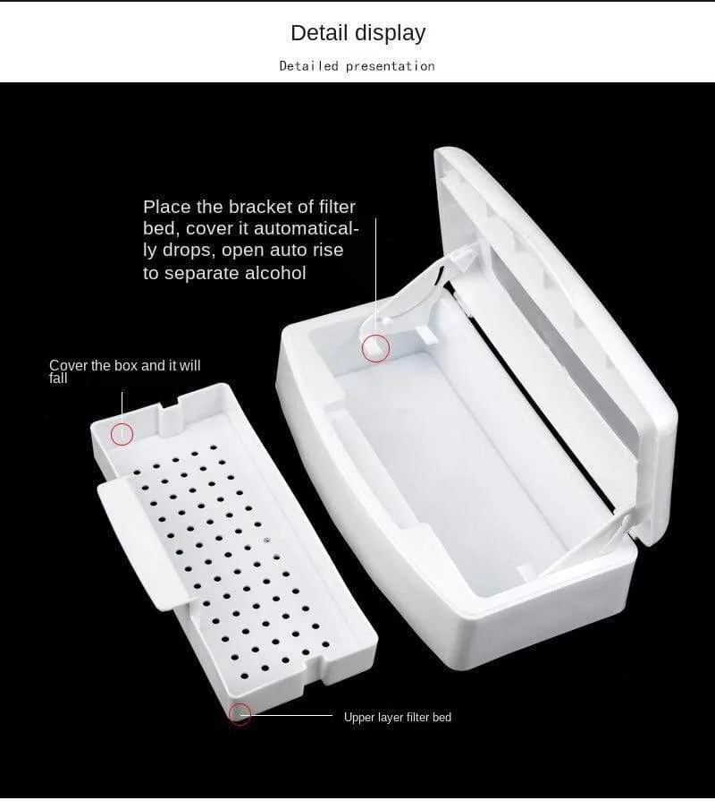 Nail Art Tool Sterilization Box Alcohol Cleaning Simple And Convenient Operation