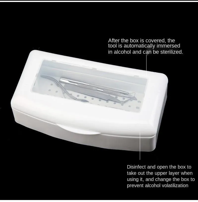 Nail Art Tool Sterilization Box Alcohol Cleaning Simple And Convenient Operation