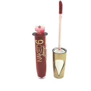 Naked 6 Aifeiya Waterproof Lip Gloss - 02 Red