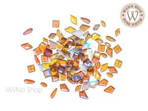 Phantom Iridescent Transparent Flatback Mix Crystals - 20 pcs