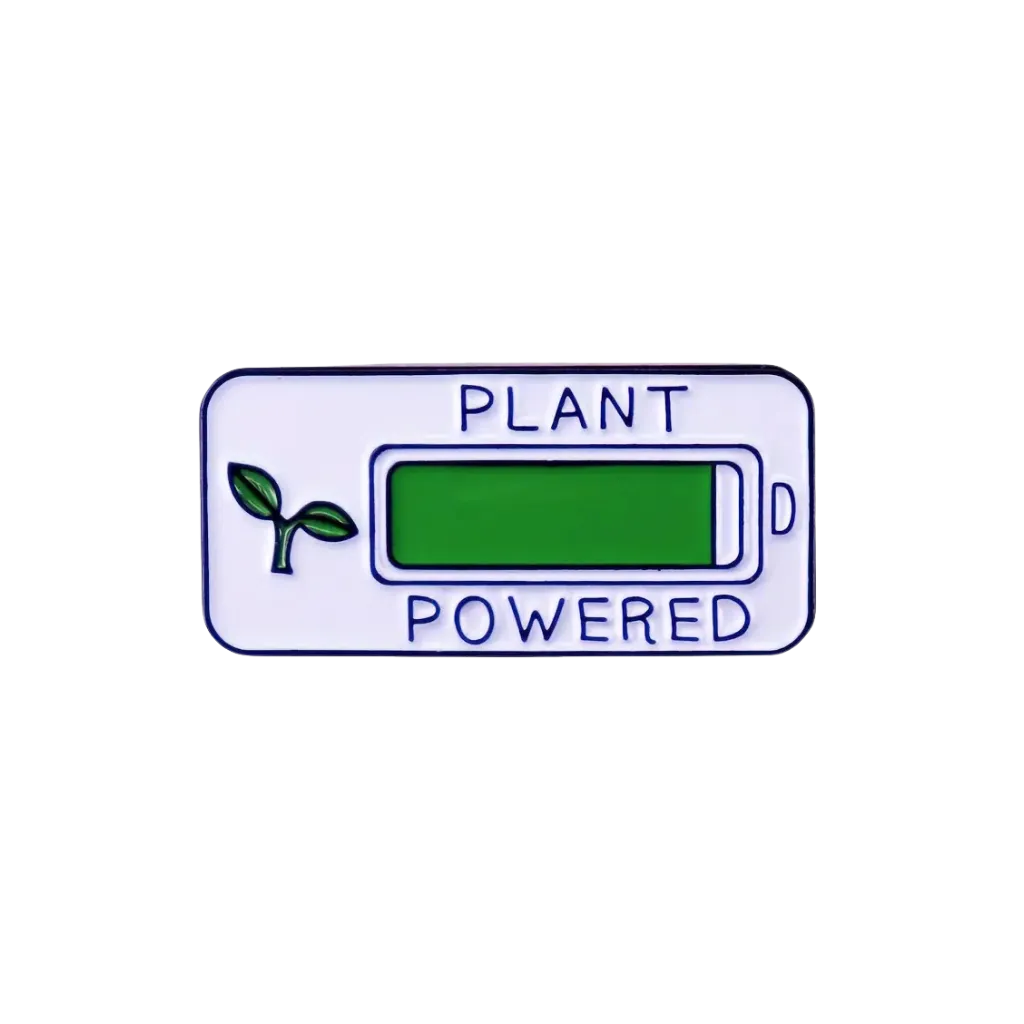 Plant Powered Metal Pin
