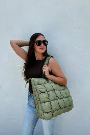Puffer Bag -Olive