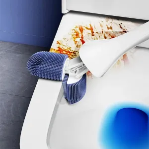 Toilet Brush Set | 90 Degrees Adjustable No Dead Angle Toilet Cleaning Brush