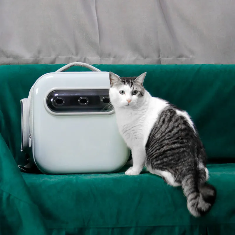 Transparent, Breathable And Convenient Pet Backpack / Mochila para mascotas transparente, transpirable y cómoda