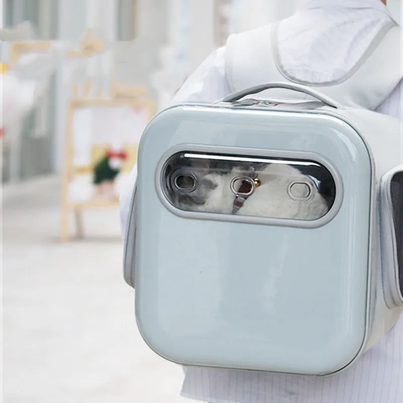 Transparent, Breathable And Convenient Pet Backpack / Mochila para mascotas transparente, transpirable y cómoda