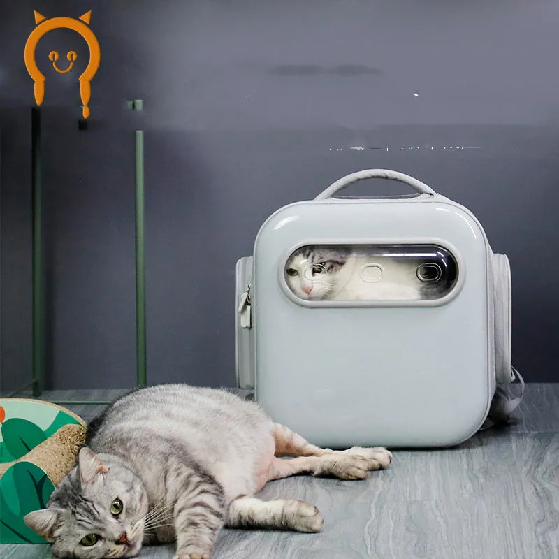 Transparent, Breathable And Convenient Pet Backpack / Mochila para mascotas transparente, transpirable y cómoda