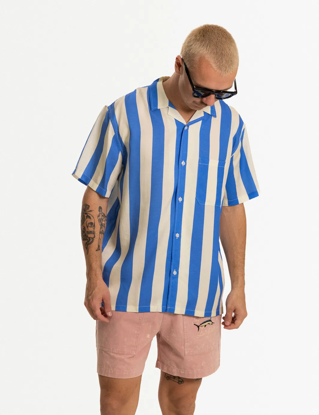 Travel Buttonup Blue